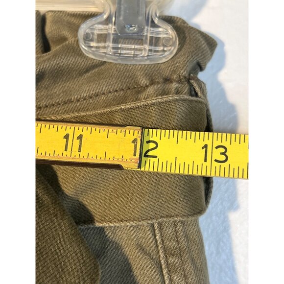 Fashion Nova High-Waisted Olive Cargo Pants With Belt & Zippered Pockets - Picture 9 of 14